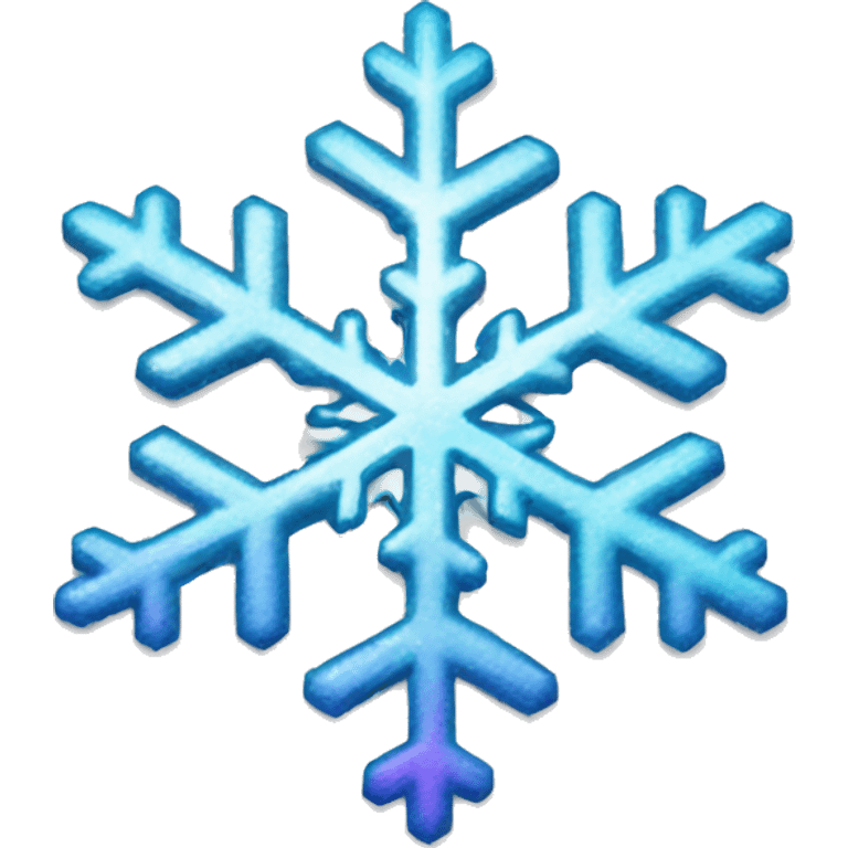 snowflake holographique emoji