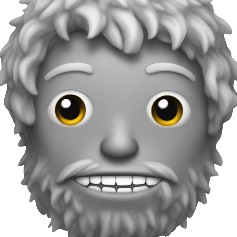 monster gray fis emoji