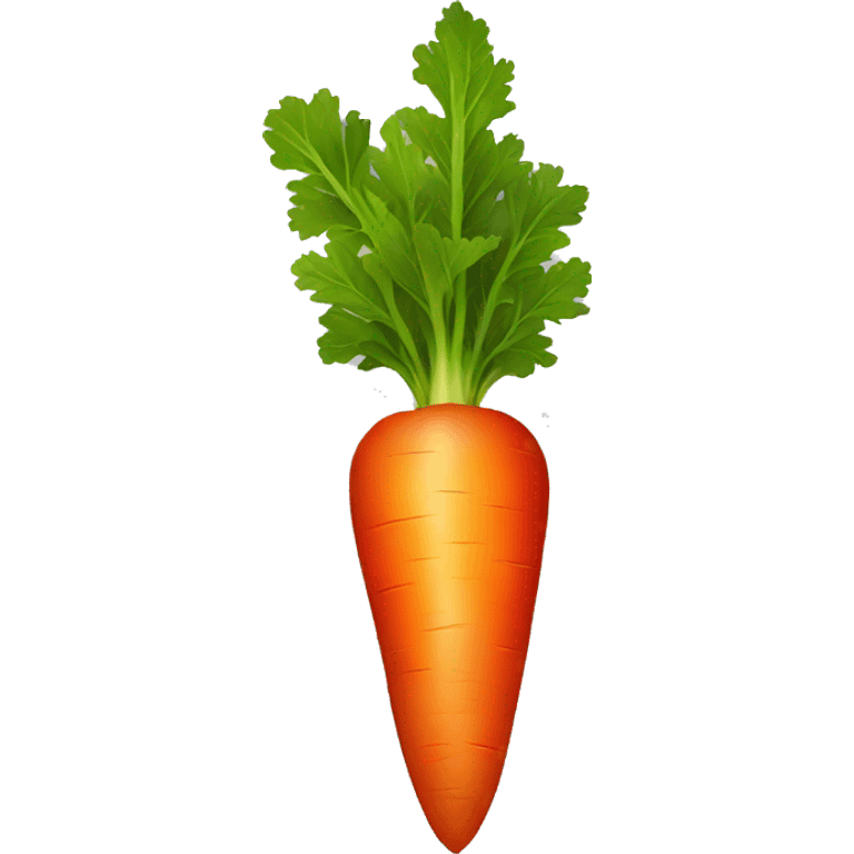 glowing red carrot emoji