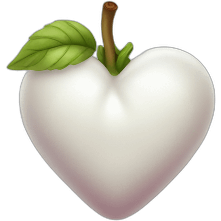 White heart berry emoji