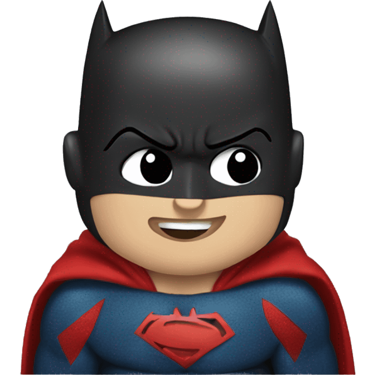 batman kissng superman emoji