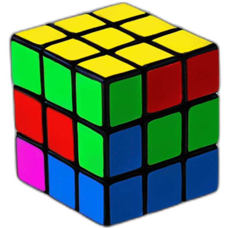 rubik's cube 3x3 emoji