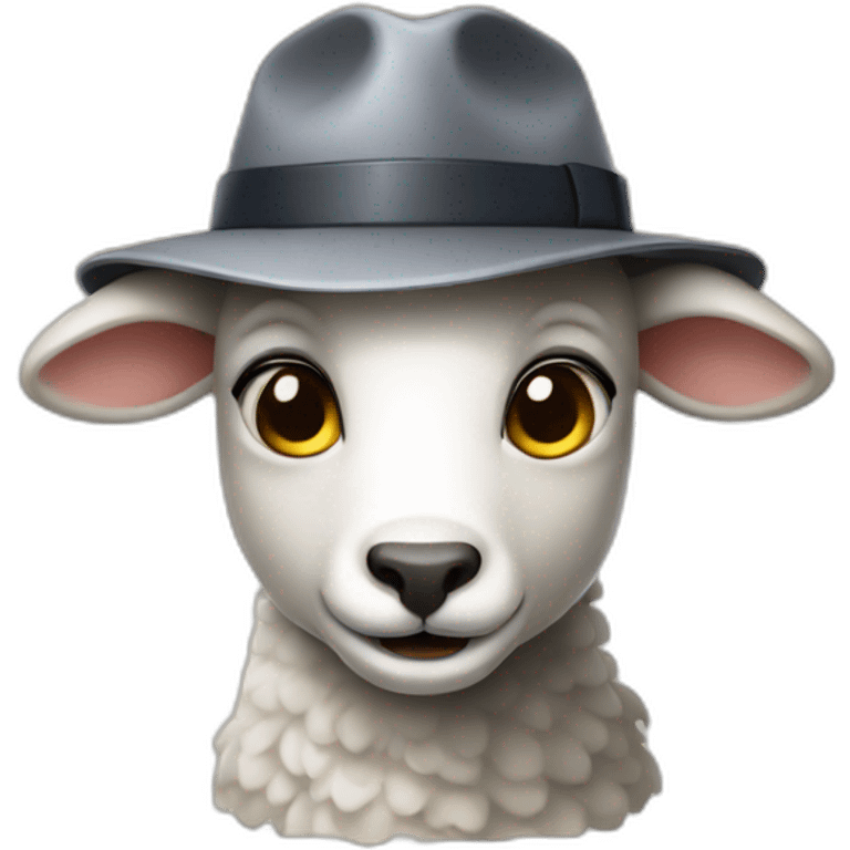 lamb detective emoji