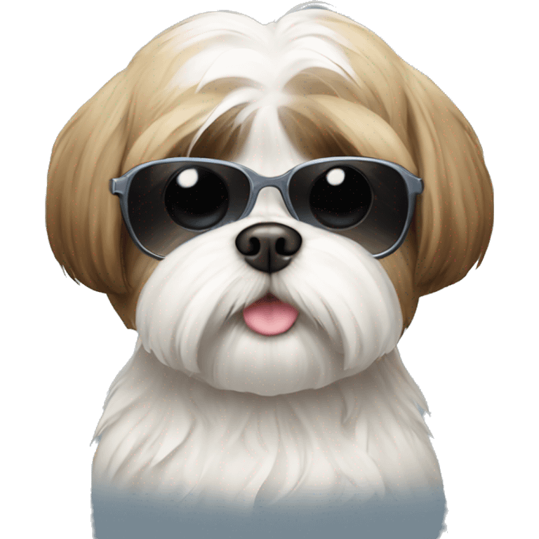 Shih tzu wearing sunglass emoji