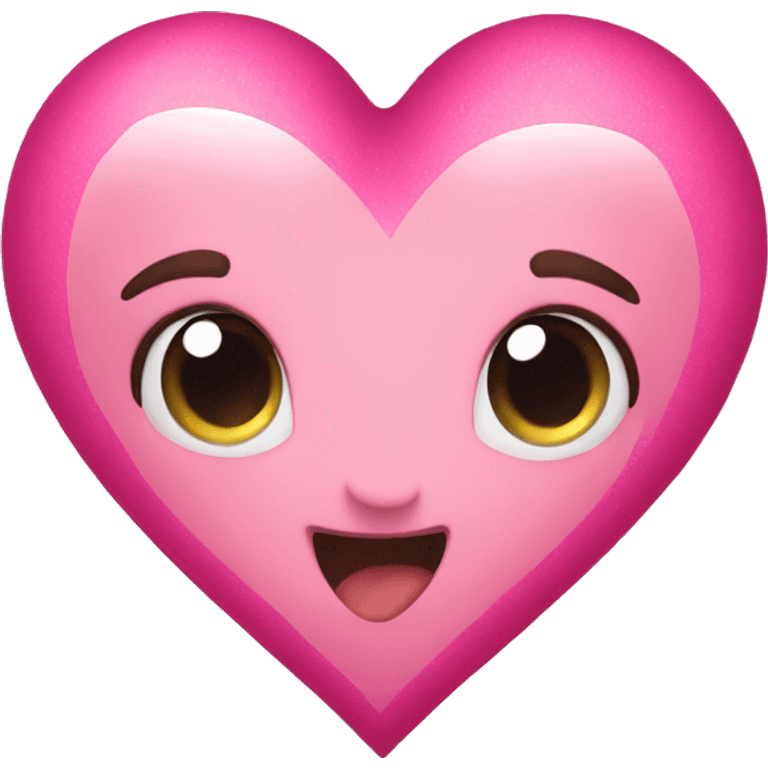 Christmas heart pink emoji