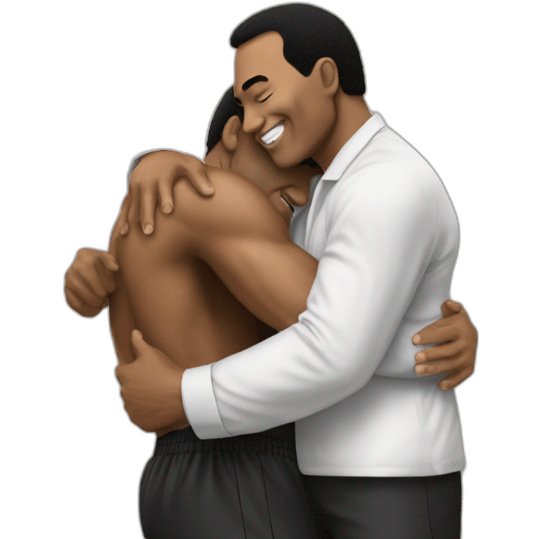 Mohammed ali hugs mike tason emoji