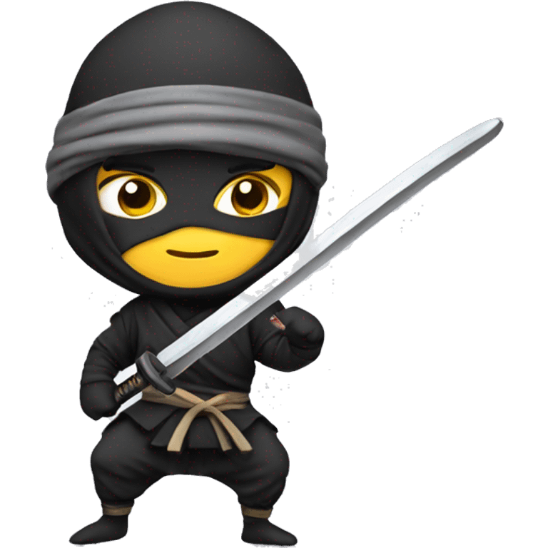 Ninja with sword emoji