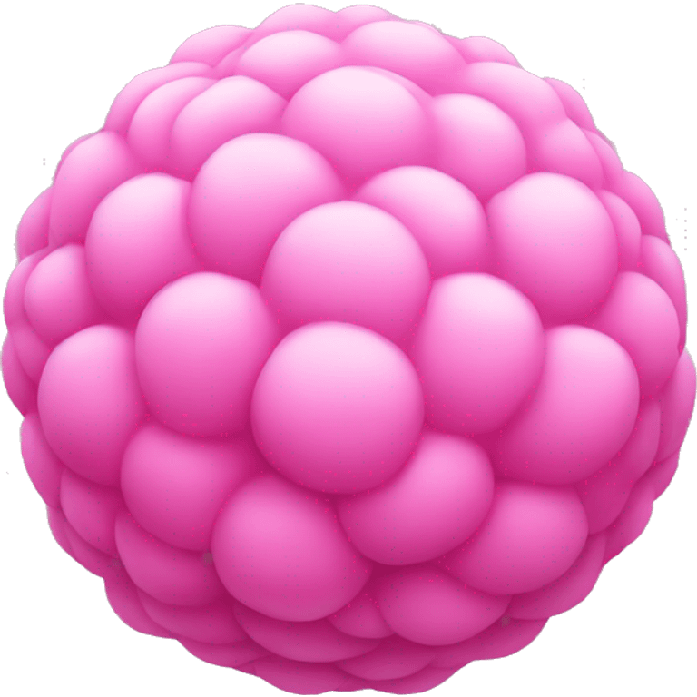 Pink puffy ball emoji