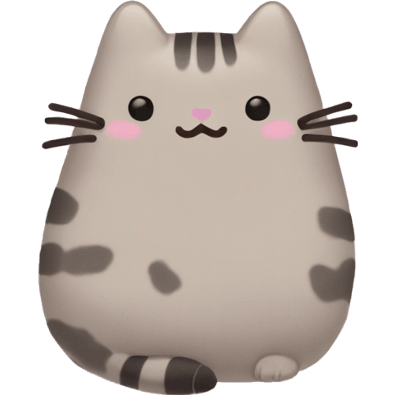 pusheen light pink heart emoji