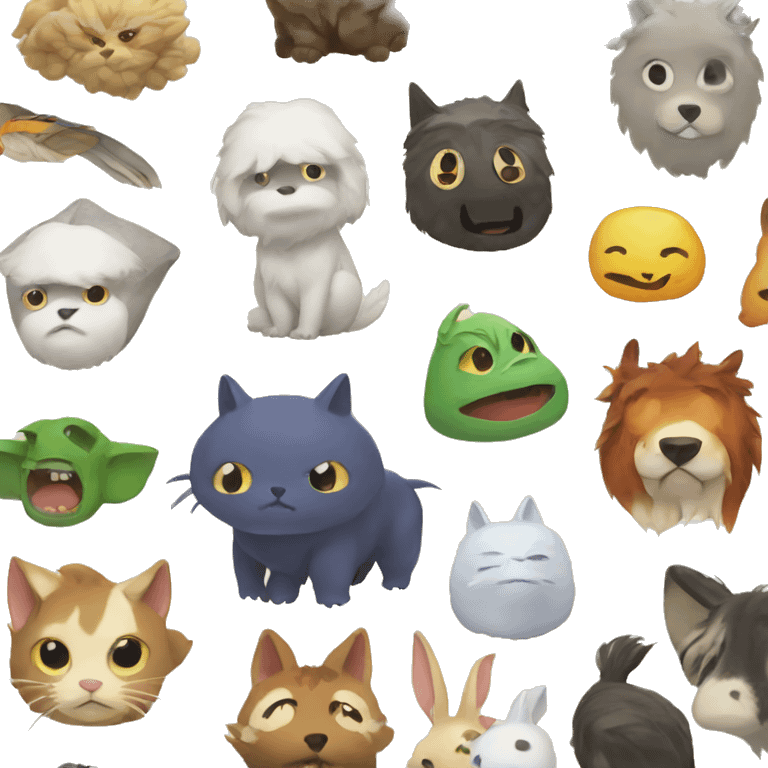 studio ghibli animals emoji