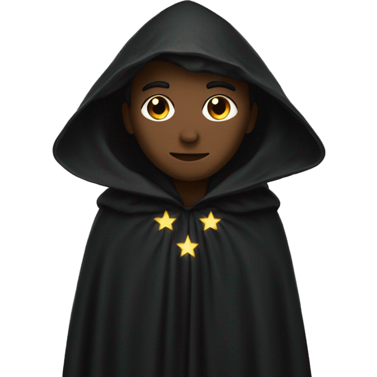 black starry cloak emoji