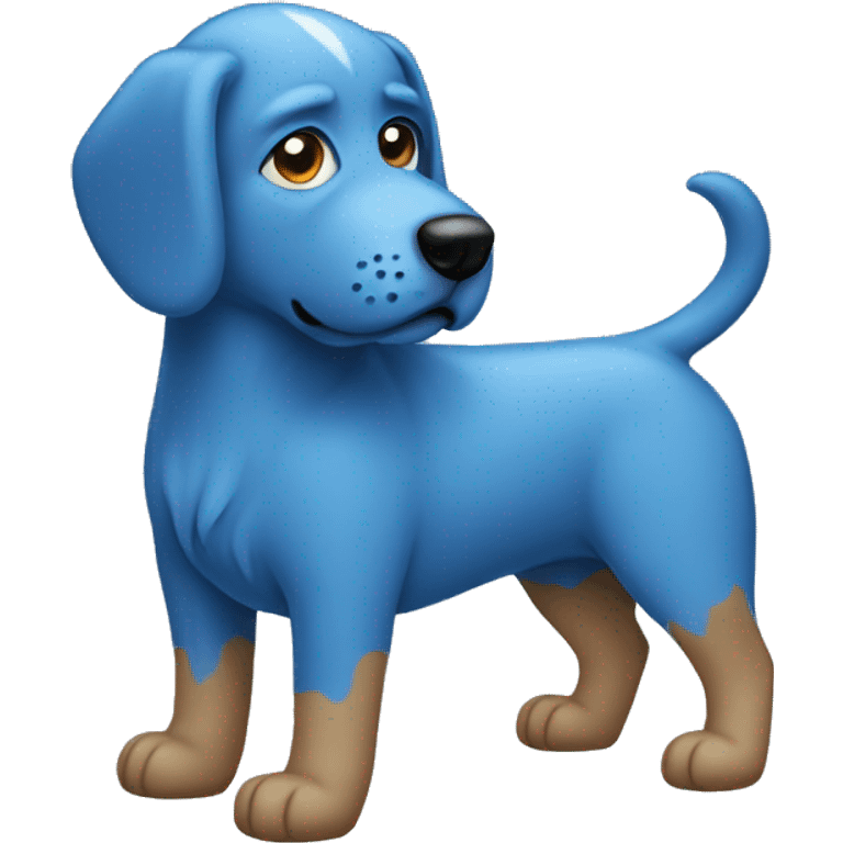 blue dog emoji