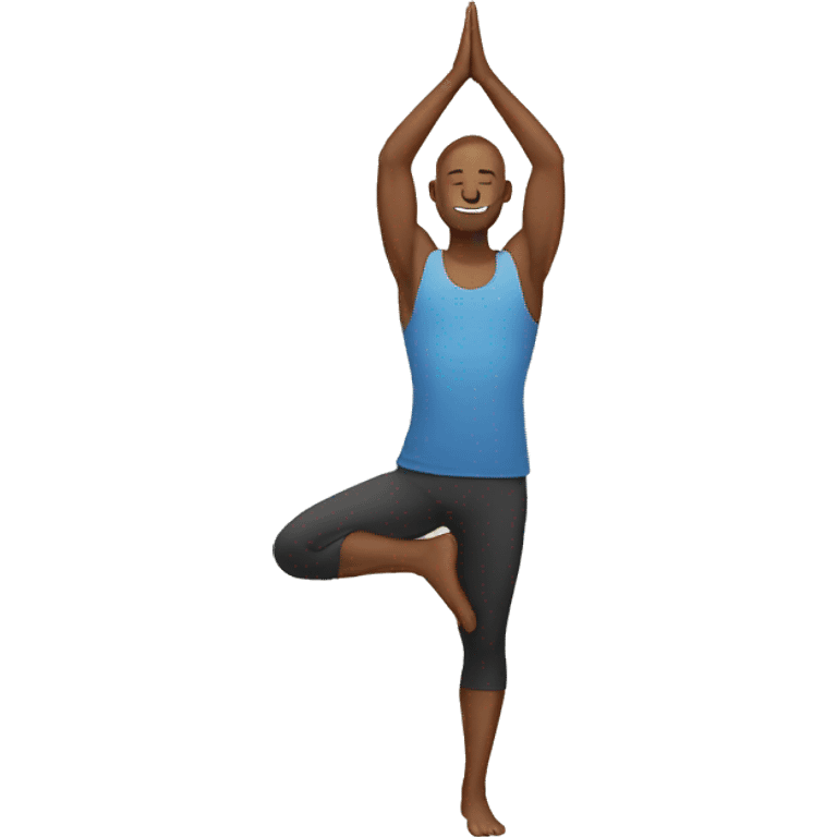 man doing yoga emoji