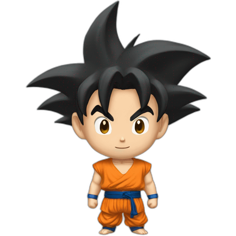 Goku pointed back view emoji