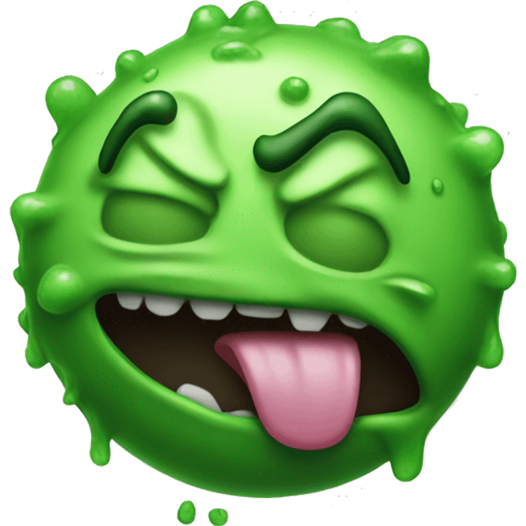 realistic gross green emoji