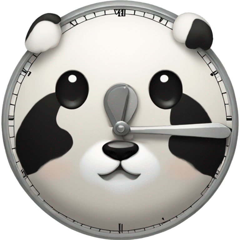 clock panda emoji