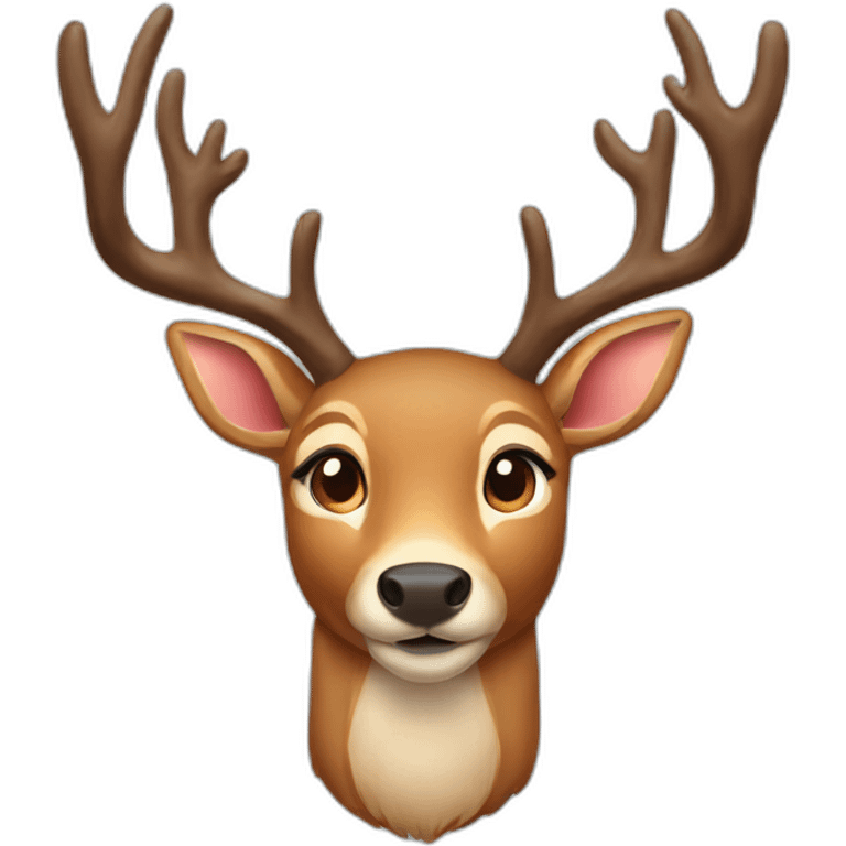 deer rudolph emoji