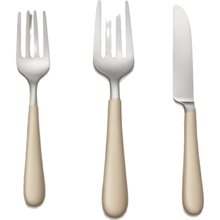 Beige silverware emoji