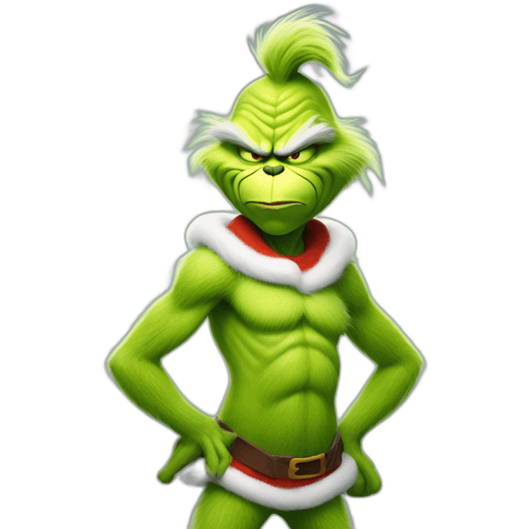 the grinch full body furious emoji