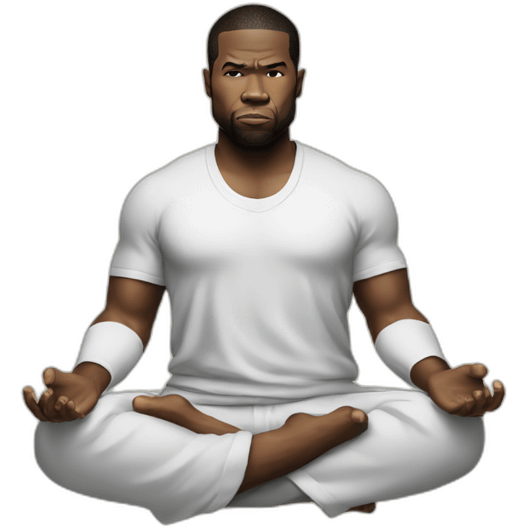 meditate 50 cent emoji