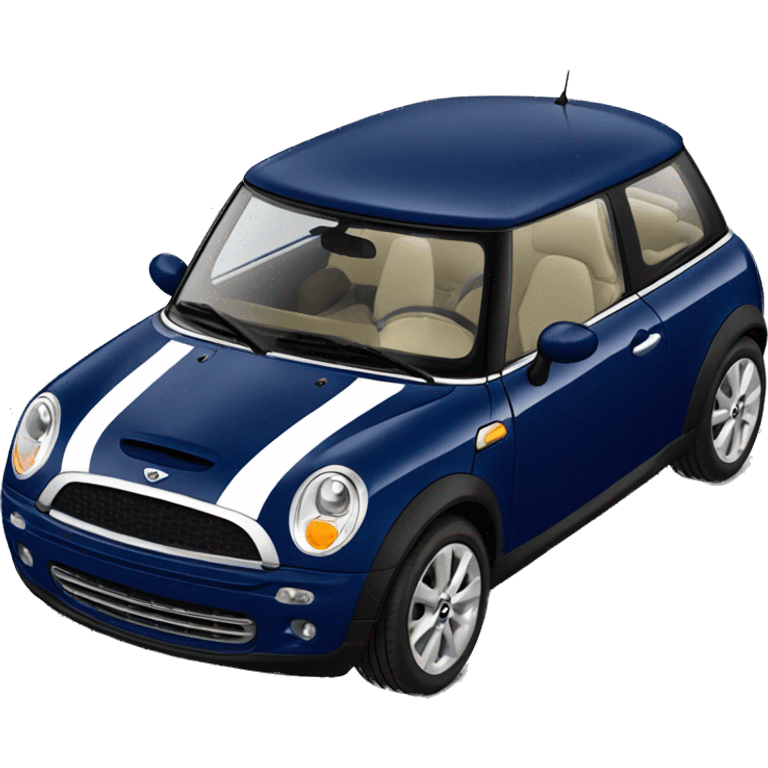 New Dark blue mini Cooper  emoji