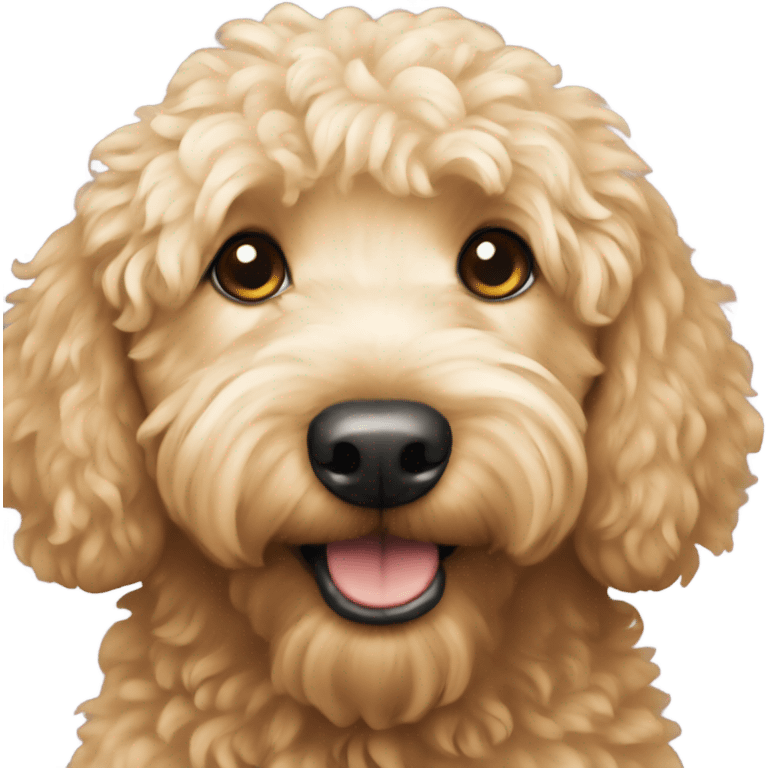 Miniature golden doodle  emoji