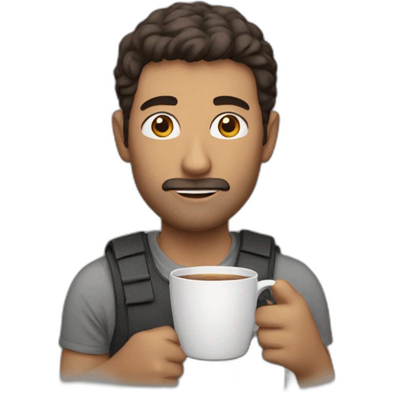 man with cup emoji