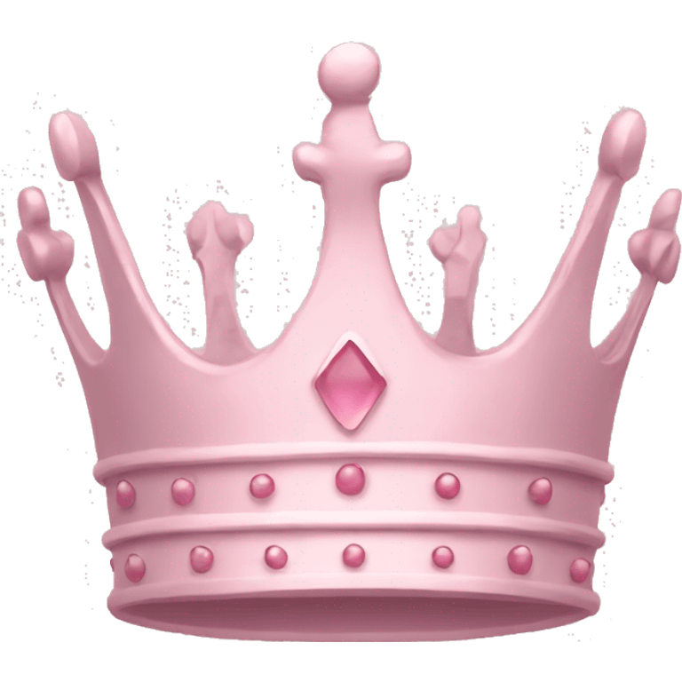 pale pink crown emoji