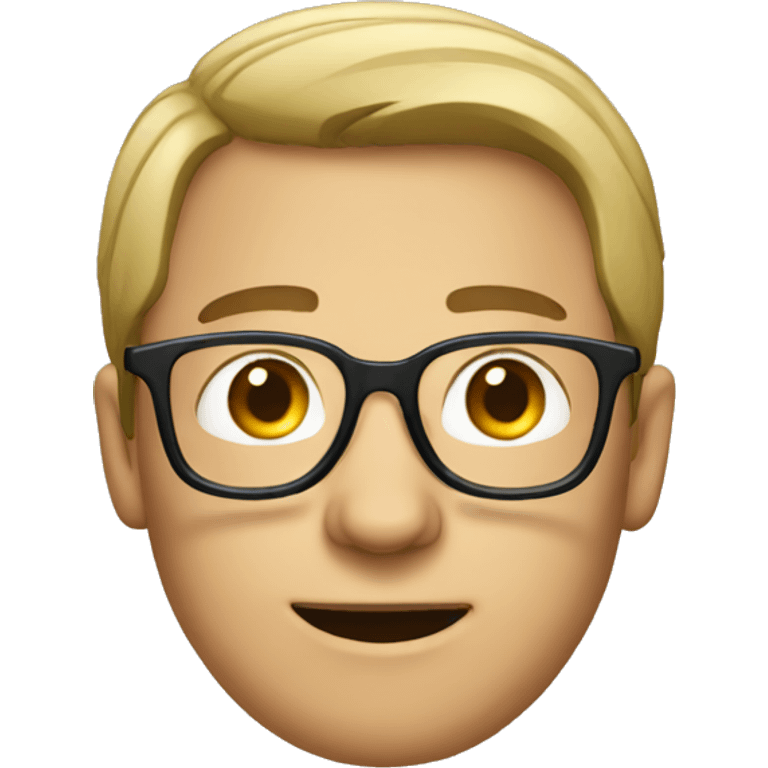 Guy with glasses  emoji