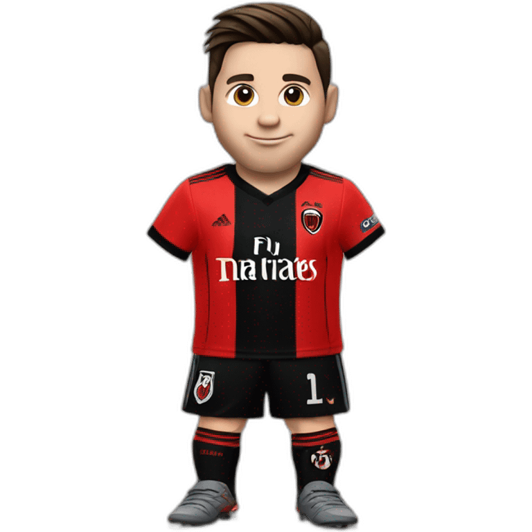 Leonel messi de niño con la camiseta de newells emoji