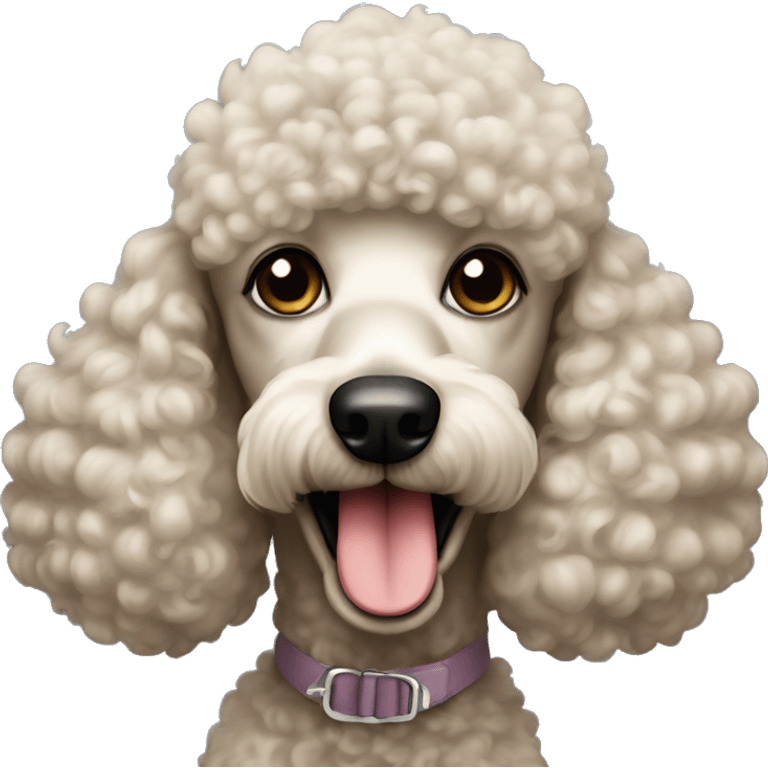 The poodle emoji