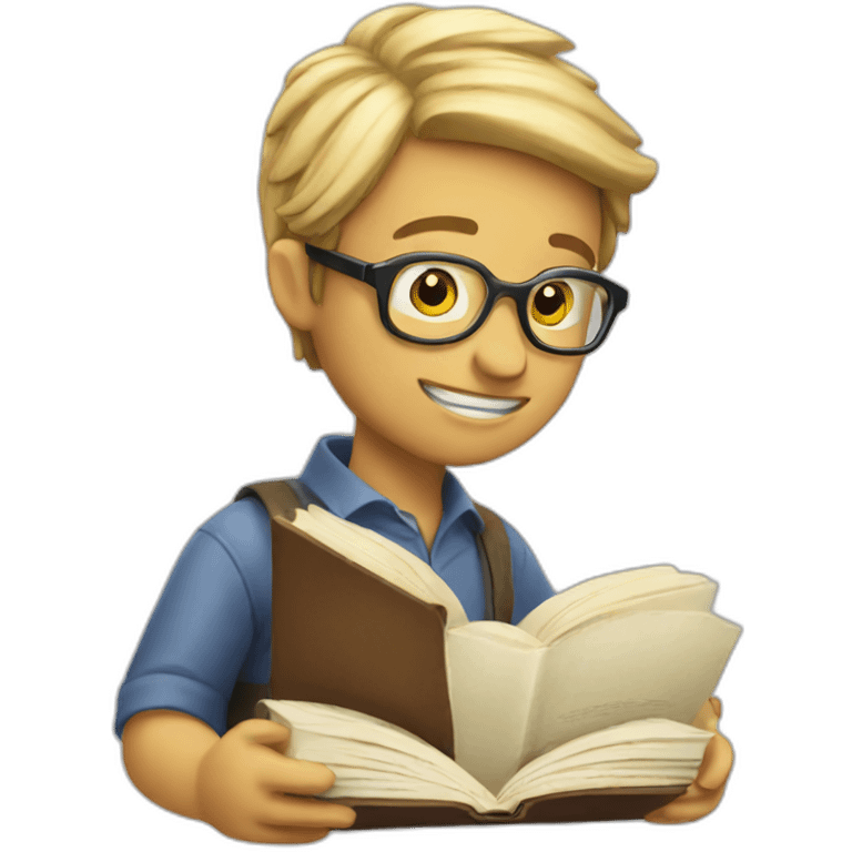 Book worm emoji