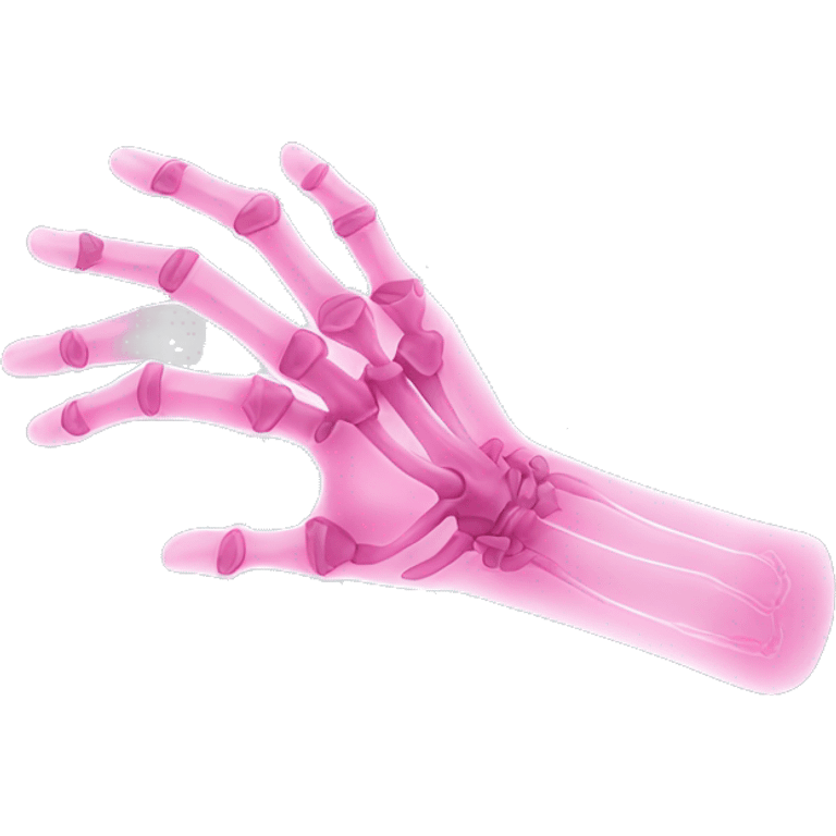 X-ray arm pink emoji