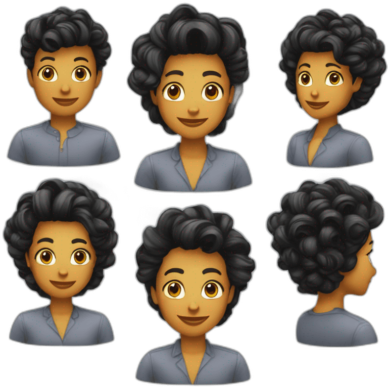 Amoureux de la coiffure emoji