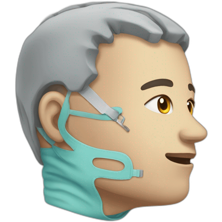 human with a tracheotomy emoji