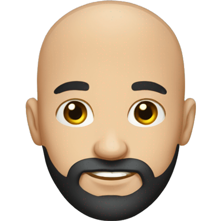 young bald guy with long black beard emoji