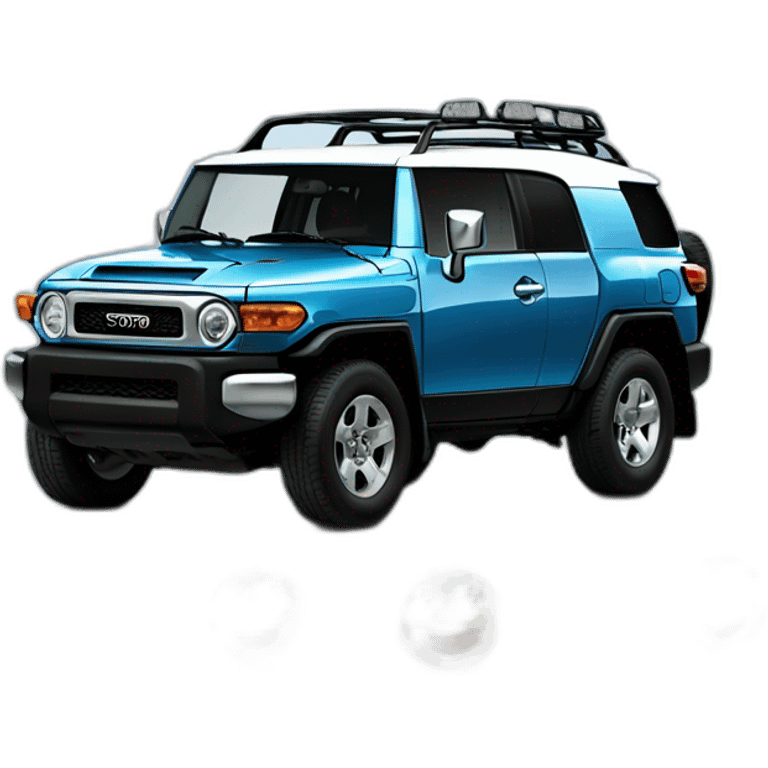 toyota fj cruiser blue emoji