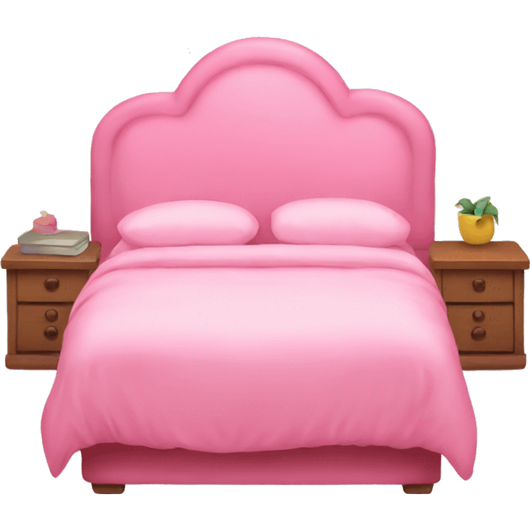 Pink bed emoji