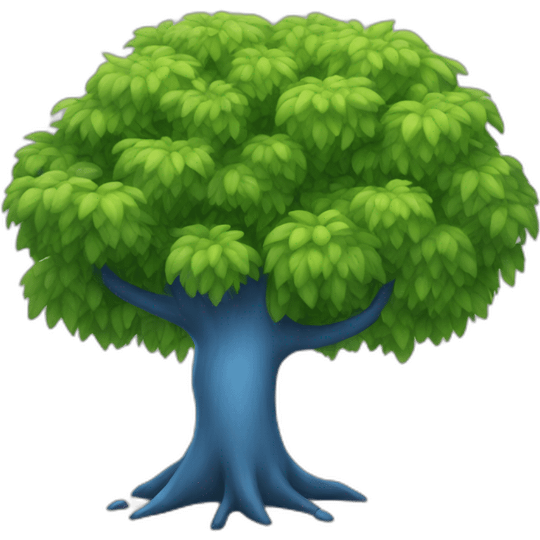 arbre bleue emoji