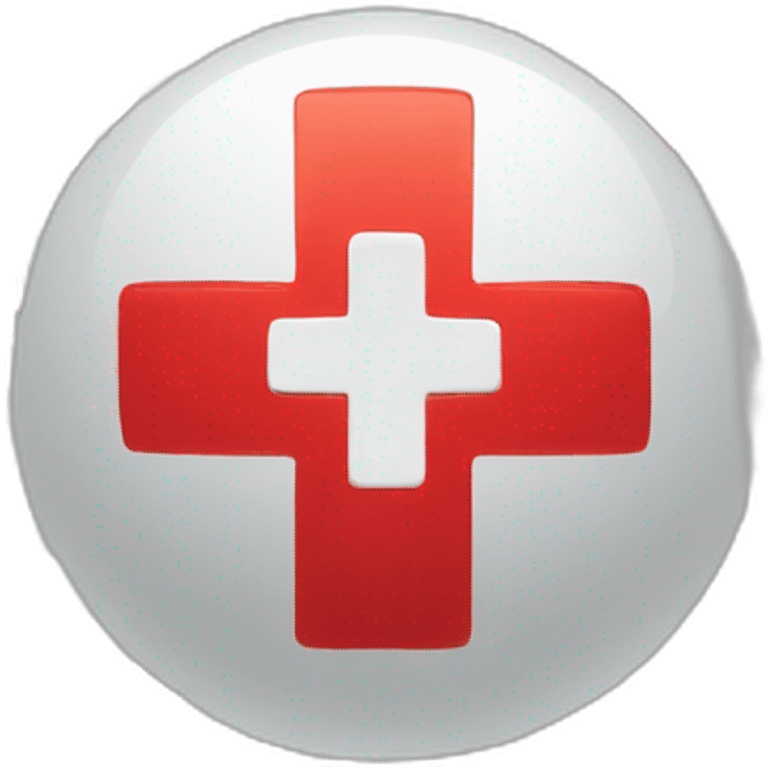 Red cross logo logistics emoji