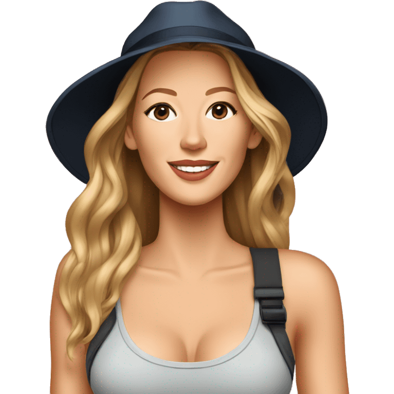 blake lively cartoon wearing tank top emoji