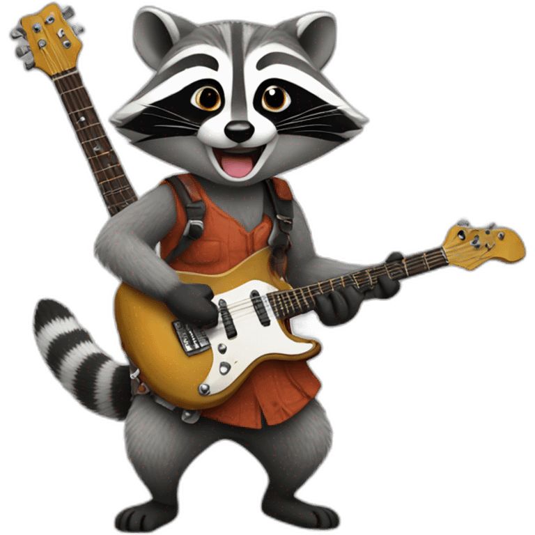 Rocking raccoon emoji