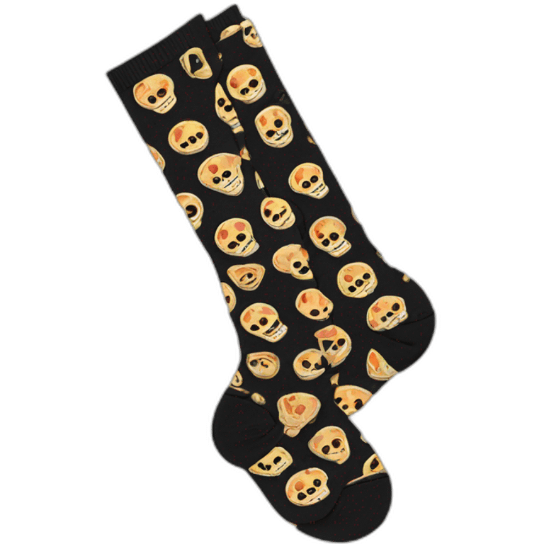 socks con calaveras emoji