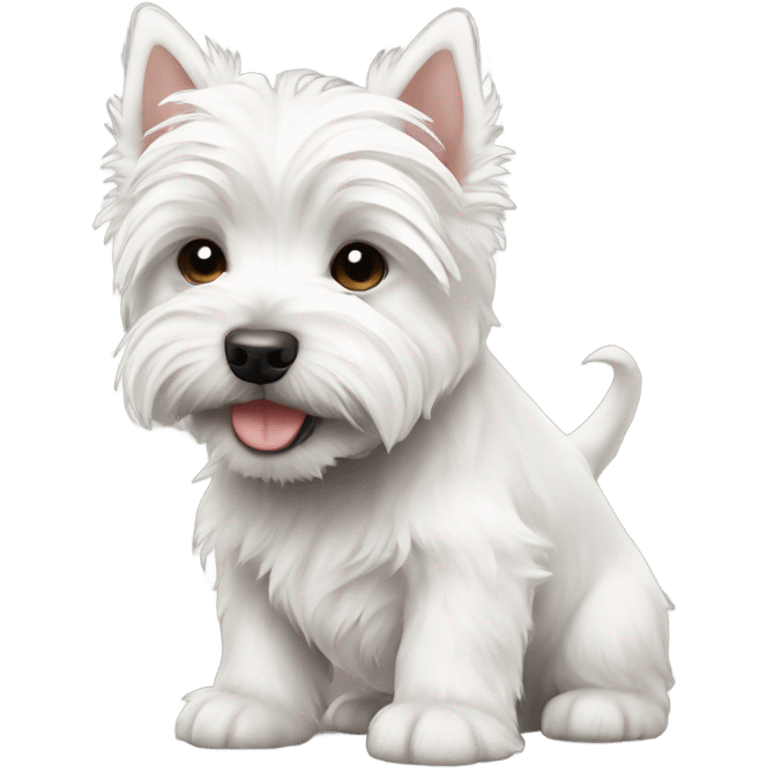 Puppy west highland white terrier emoji