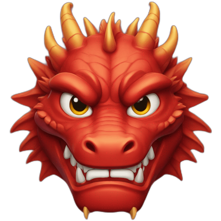 Red-Chinese-dragon-face emoji