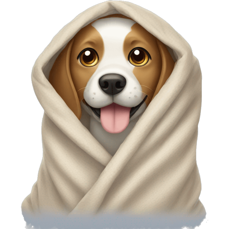 dog in a blanket  emoji