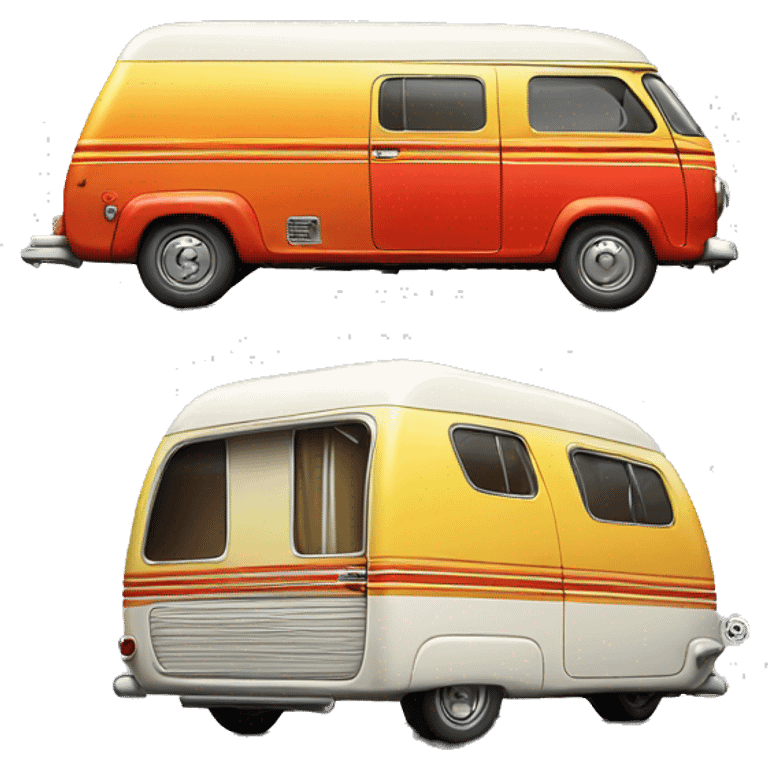 hot rod caravan, 1974 emoji