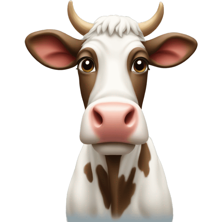 Christmas cow emoji