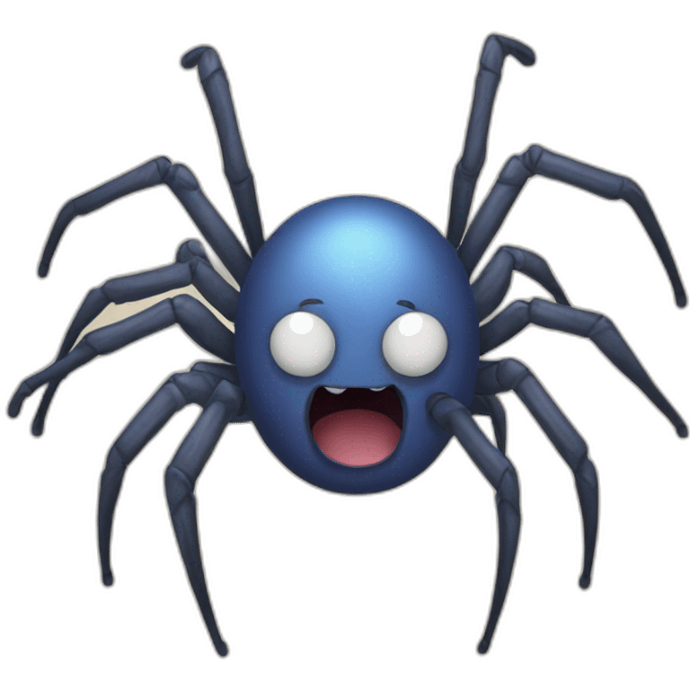 funny spider emoji