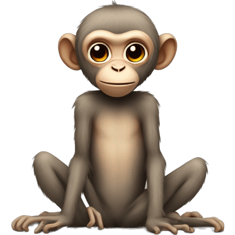 Monkey with spider body emoji